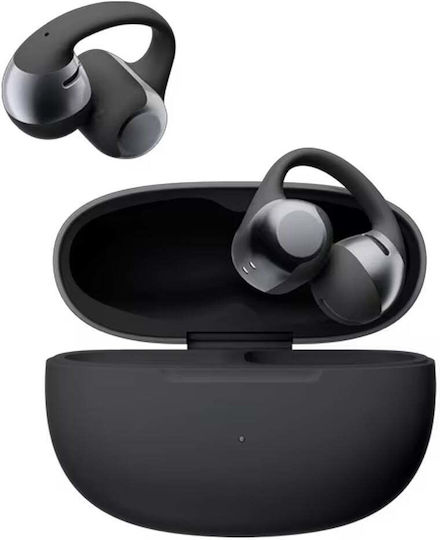 Shokz OpenDots ONE Open Ear Bluetooth Handsfree Ακουστικά με Αντοχή στον Ιδρώτα και Θήκη Φόρτισης Μαύρα