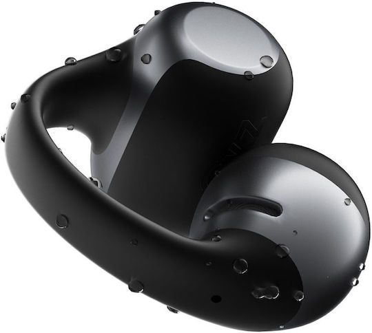 Shokz OpenDots ONE Open Ear Bluetooth Handsfree Ακουστικά με Αντοχή στον Ιδρώτα και Θήκη Φόρτισης Μαύρα