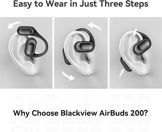BlackView Airbuds 200 Bluetooth Handsfree Ακουστικά με Αντοχή στον Ιδρώτα και Θήκη Φόρτισης Λευκά