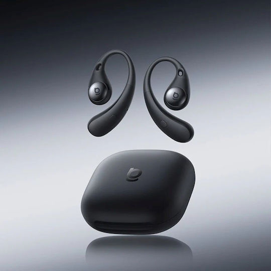 Baseus Eli Sport 2 Open Ear Bluetooth Handsfree Ακουστικά με Αντοχή στον Ιδρώτα και Θήκη Φόρτισης Μαύρα