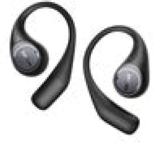 Earfun OpenJump Open Ear Bluetooth Handsfree Ακουστικά με Αντοχή στον Ιδρώτα και Θήκη Φόρτισης Μαύρα