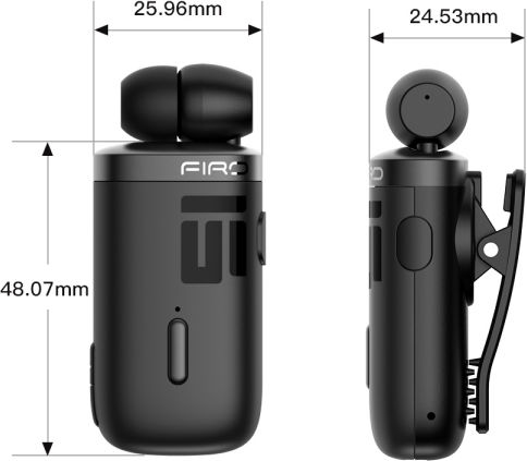 Firo H18 In-ear Bluetooth Handsfree Cască Negru