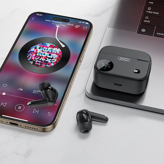 XO G34 In ear Bluetooth хендсфри Слушалки с Кутийка за Зареждане Черен