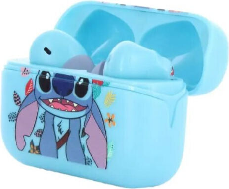 Exquisite Gaming Lilo & Stitch Stitch Classic In-ear Bluetooth Handsfree Ακουστικά με Αντοχή στον Ιδρώτα και Θήκη Φόρτισης Μπλε