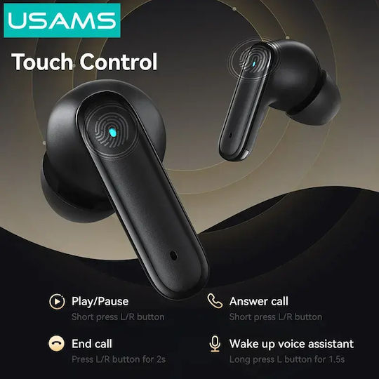 Usams E05 In-Ear Bluetooth-Freisprecheinrichtung Kopfhörer mit Ladeetui Weiß