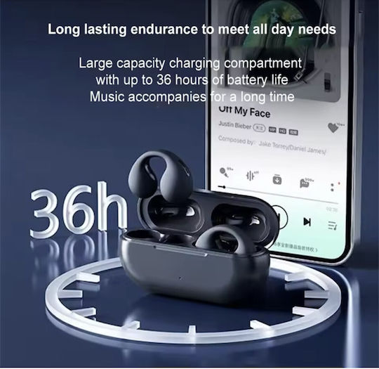Andowl Q-BQ101 In-ear Bluetooth Handsfree Ακουστικά με Θήκη Φόρτισης Μαύρα