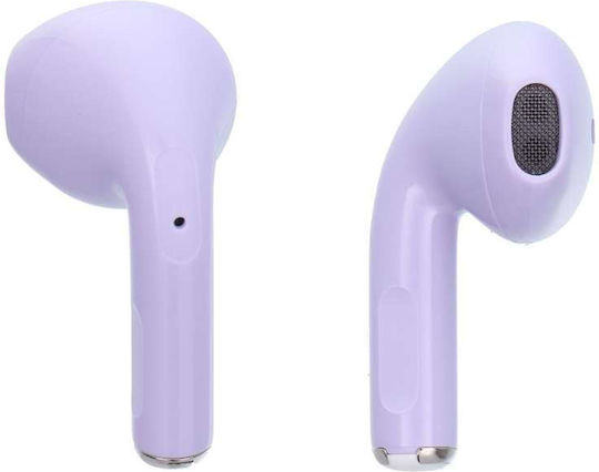 Blue Star FI7 In-ear Bluetooth Handsfree Ακουστικά με Θήκη Φόρτισης Μωβ