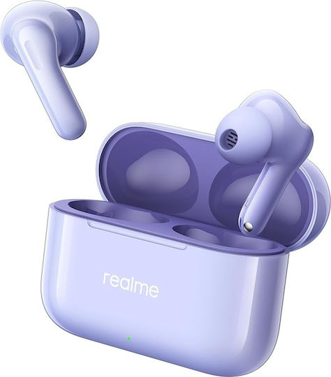 Realme T200 In-ear Bluetooth Handsfree Ακουστικά με Αντοχή στον Ιδρώτα και Θήκη Φόρτισης Dreamy Purple