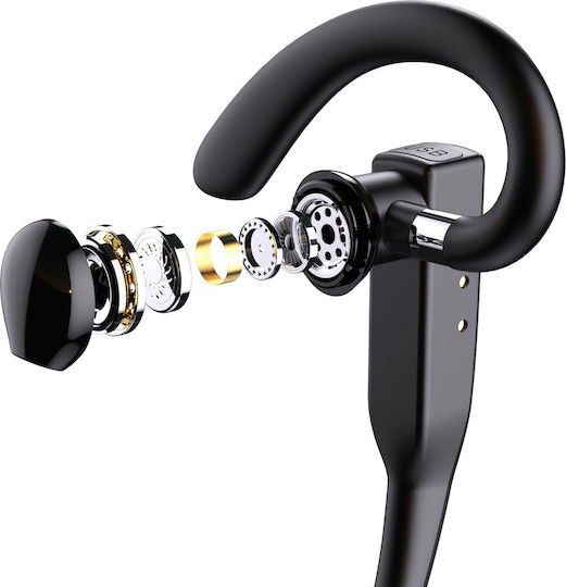 Forever BH-100 In-ear Bluetooth Handsfree Ακουστικά με Θήκη Φόρτισης Μαύρα