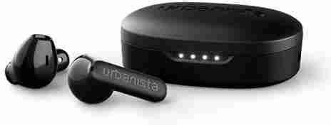 Urbanista Santa Monica Open Ear Bluetooth Handsfree Earphones with Sweat Resistance and Charging Case Midnight Black