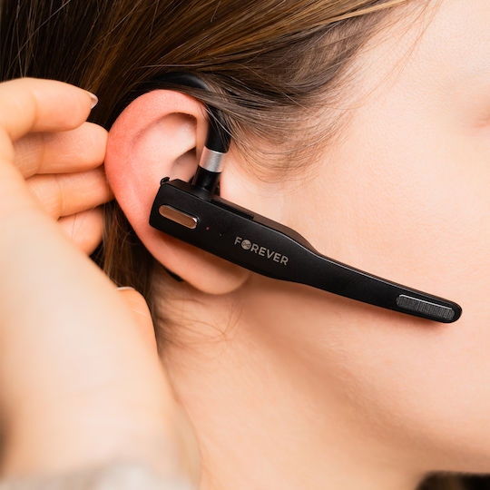 Forever BH-100 In-ear Bluetooth Handsfree Ακουστικά με Θήκη Φόρτισης Μαύρα