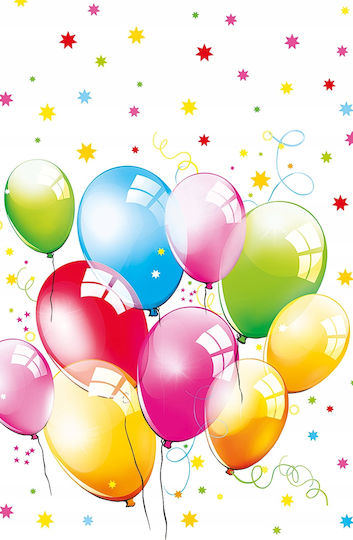 Paper Tablecloth Balloons Balloons Birthday 120x180cm