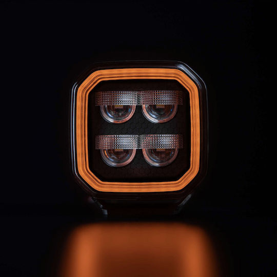 Strands Proiector Led Fără Orbire De Putere Mare 78w Drl Alb Portocaliu Roșu 10v48v