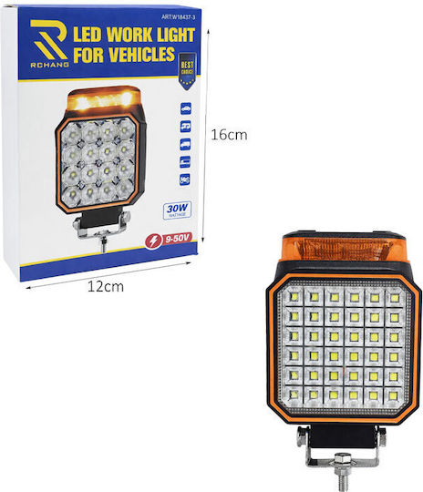Rchang Autoscheinwerfer Led 30w Fahrzeuge Orange Leuchte W18437-5 Led Arbeitsscheinwerfer Fahrzeuge 0111785