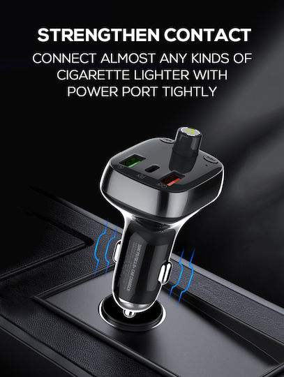 Ldnio Fm Transmitter & Φορτιστής C704q Usb-c/2x Usb 36w Bluetooth Μαύρο 5210131159965