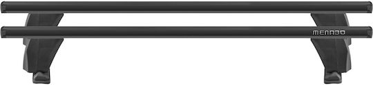 Menabo Complete Set Car Roof Bars Aluminum Delta L 141 Cm Black Citroen Nemo 2008>-2 Pcs 10660 Mb+12520 Mb Mp.ci.12520/mb-dltb-19