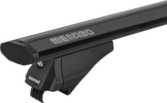 Menabo Car Roof Bars Aluminum Leopard XL Black 135 Cm Black Color Volvo XC90 5 Doors 2014> With Raised Rails 2 Pieces 12360/mb Mp.12360/mb-106