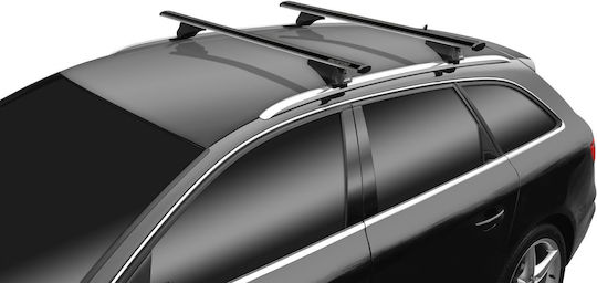 Menabo Car Roof Bars Aluminum Leopard XL Black 135 Cm Black Color Dfsk Glory S60 5 Doors 2019 Raised Rails 2 Pieces 12360/mb Mp.12360/mb-37