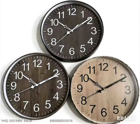 Wall Clock Plastic Ø35cm