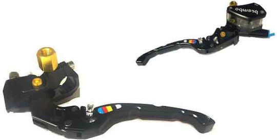 Lever Set Brake Fluid Reservoir Kit Silver Red Black Blue Gold Motorcycle Levers