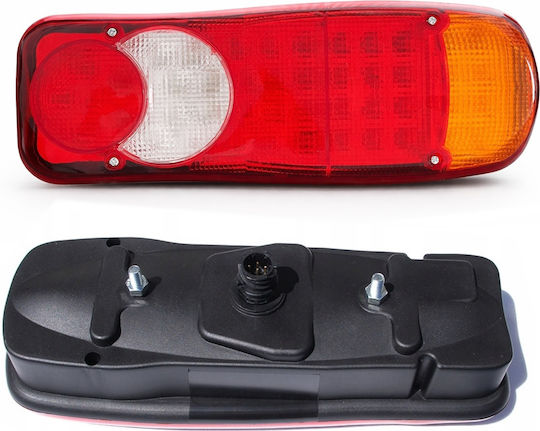 Комплект LED Фарове за Камион Десен + Ляв Щепсел 24V Спирачки Мигач Обратен Ход Движение 348mm X 125mm X 85mm Fzst0666-+-st0667