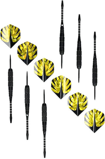 Set 6 Sisal Dart Flights Dart Game Professionelle Gold
