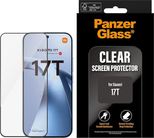 Panzerglass Screen Protector Xiaomi 17t Ultra-wide Fit