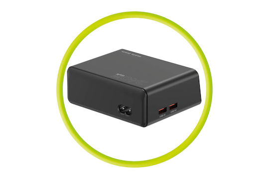 Mobile Origin Βάση Φόρτισης GaN με 2 Θύρες USB-A και 4 Θύρες USB-C 240W Power Delivery / Quick Charge 3.0 / Quick Charge 2.0 σε Μαύρο χρώμα (PW39)