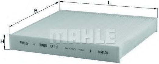 Filtru De Aer Pentru Habitaclu Mahle La 119