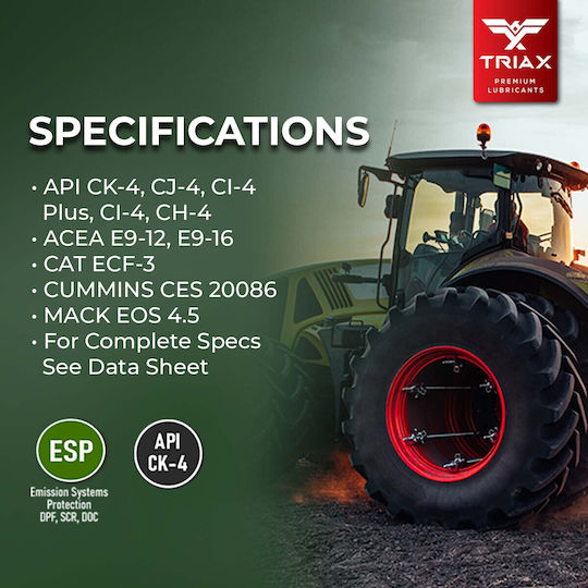 Triax Λάδι Αυτοκινήτου 15W-40 18.92lt TRX1081