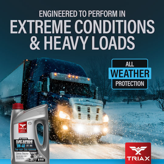Triax Fleet Supreme Synthetic Car Oil 5W-40 18.92lt TRX1091