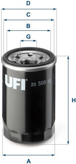 Φίλτρο Λαδιού Ufi 23.596.00