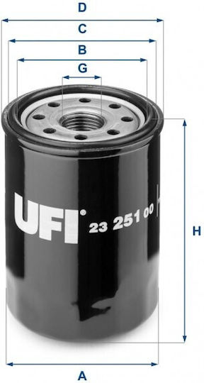 Ufi Филтър За Масло 23.251.00