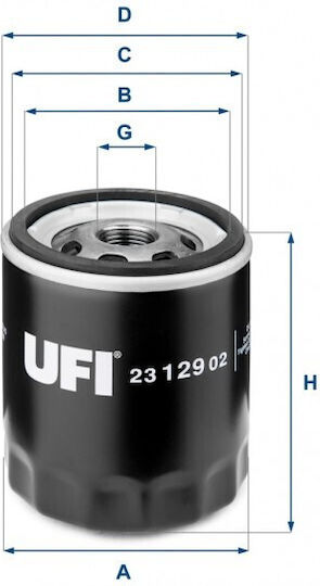Ufi Oil Filter 23.129.02