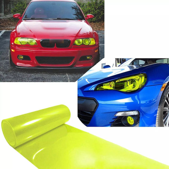 Car Sticker Phosphorescent Headlight Film Car Headlights 30cm X 10m Yellow 1 Piece