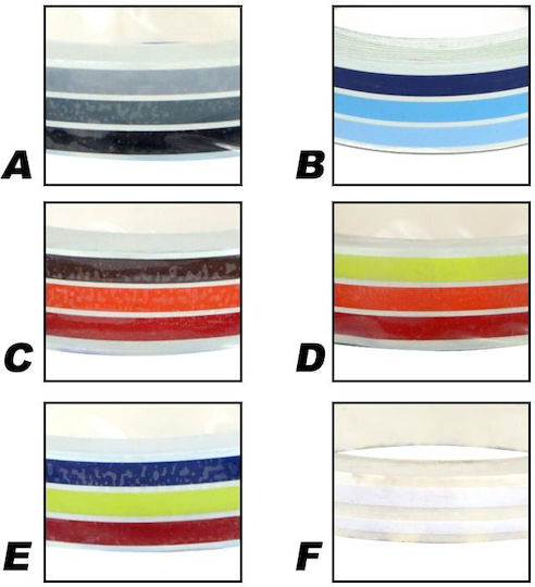 Car Sticker Film Decorstrip 0.5x900cm Red Orange Yellow