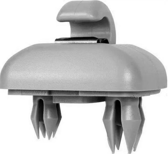 Sun Visor Clip Set Vw Audi Skoda Grey 2 Pcs