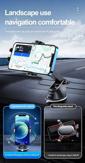 Jellico Car Mobile Mount with Adjustable Hooks Black