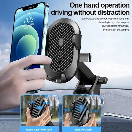 Jellico Car Mobile Mount with Adjustable Hooks Black