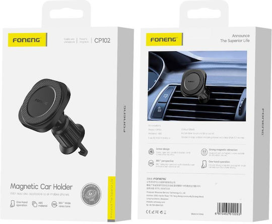 Foneng Foneng Cp102 Car Mobile Mount with Magnet Black
