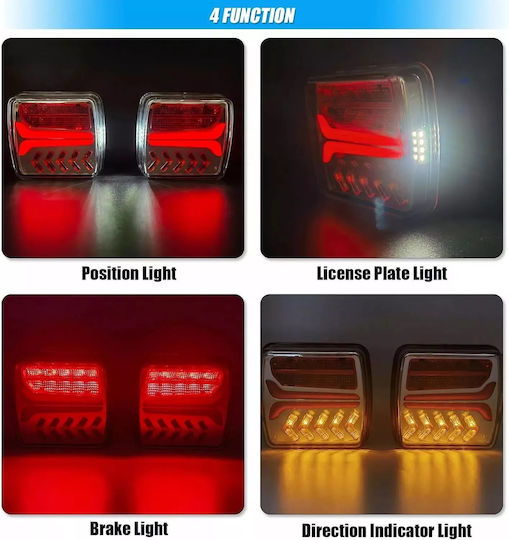 Set Lumini Trailer LED cu magnet 12V 1buc