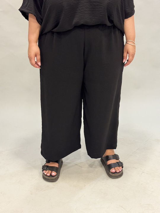 Damen Zip-Culottes Schwarze