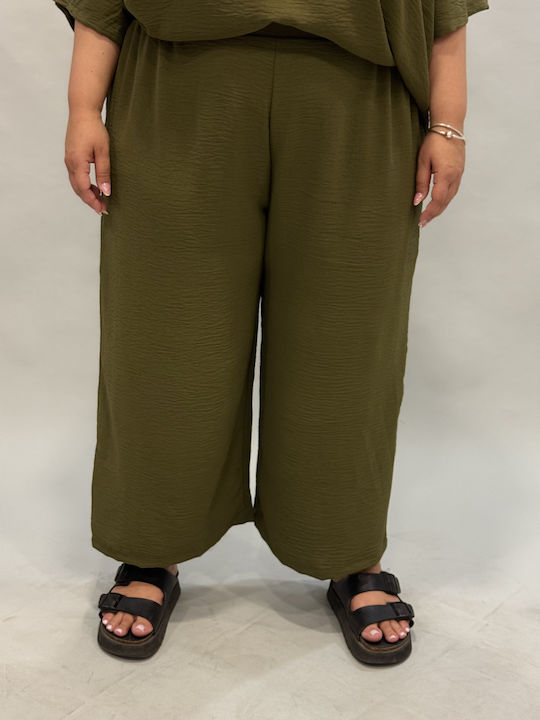 Damen Zip-Culottes Grün