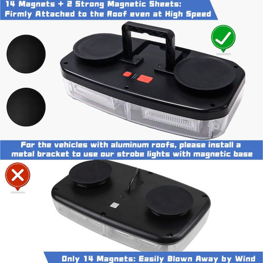 Car Beacon LED with Red Lighting