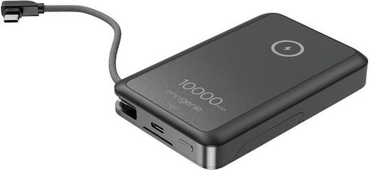 Energenie Магнитна Стойка MagSafe Външна Батерия 10000mAh 15W Power Delivery Черна