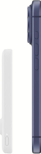 Belkin BoostCharge Slim Magnetic MagSafe Power Bank 5000mAh 15W με Θύρα USB-C Power Delivery Λευκό