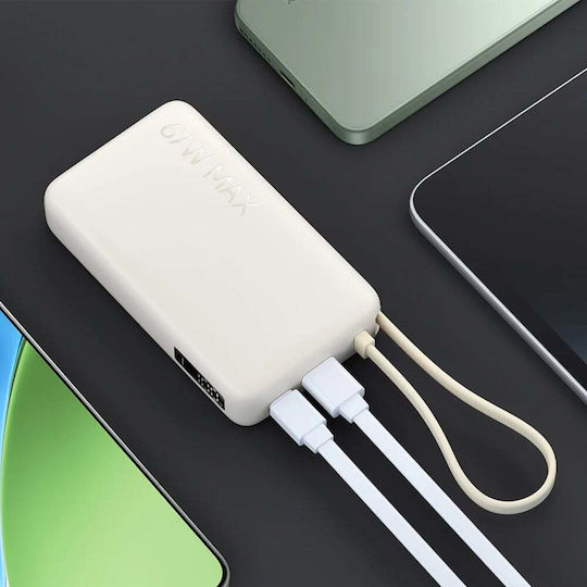 Xiaomi Външна батерия 10000mAh 67W с USB-A порт и USB-C порт Power Delivery Тен