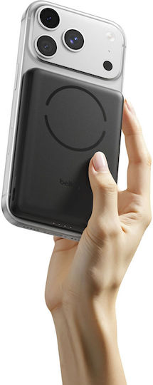 Belkin BoostCharge Slim Magnetic Qi2 Power Bank 5000mAh 15W With USB-C Output Port Black