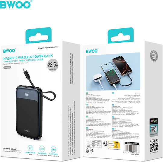 BWOO P79 Power Bank 5000mAh 20W Power Delivery Grey