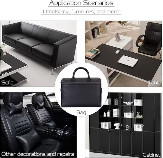 Suede Black Leather Repair Patch Sticker 200x300x0.8mm W18034 Leather Repair Allowance X-wheat